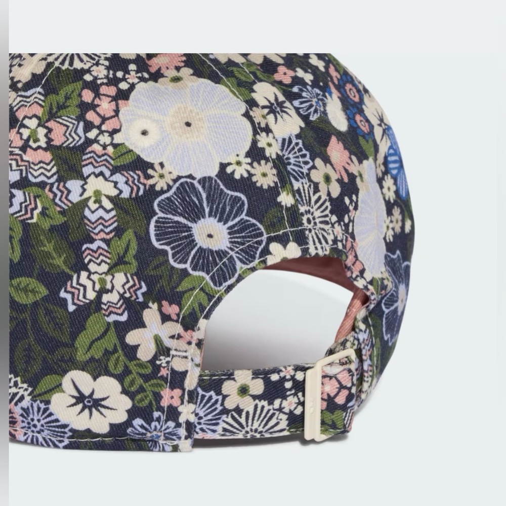 NWT GIRL’S ADIDAS X LIBERTY LONDON FLORAL BASEBALL CAP, Blue/Mauve, Limited Ed - Picture 4 of 9